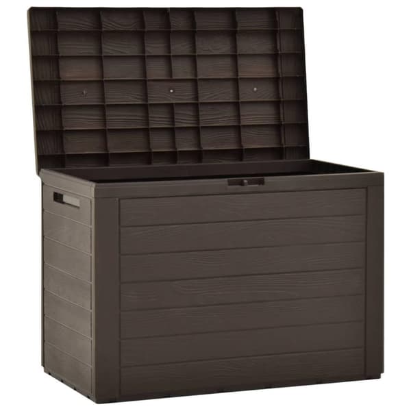 vidaXL Puutarhan varastoarkku ruskea 78x44x55 cm