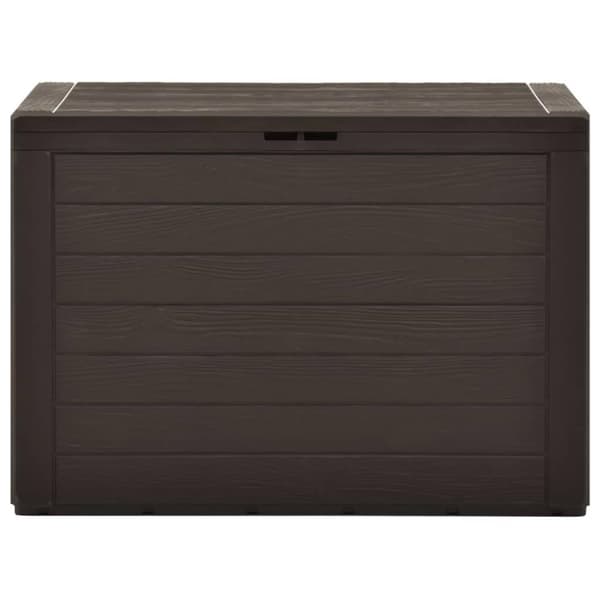 vidaXL Puutarhan varastoarkku ruskea 78x44x55 cm