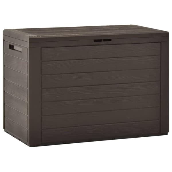 vidaXL Puutarhan varastoarkku ruskea 78x44x55 cm