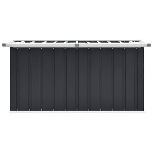 vidaXL hyndeboks 129x67x65 cm antracitgrå