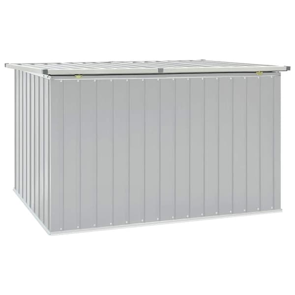 vidaXL Puutarhan varastoarkku harmaa 171x99x93 cm