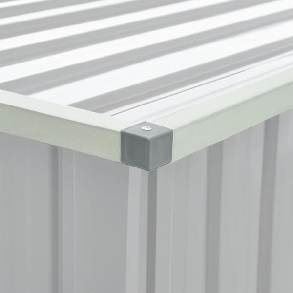 vidaXL Puutarhan varastoarkku harmaa 171x99x93 cm