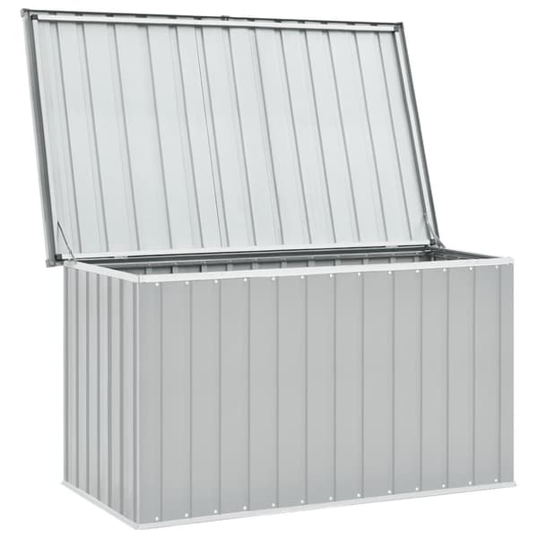 vidaXL Puutarhan varastoarkku harmaa 149x99x93 cm