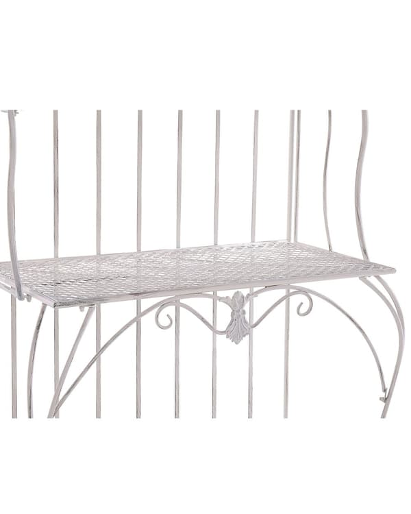 Haveplantereol Metal Lys Sort Udvendig 4 Retro Fritstående Hylder