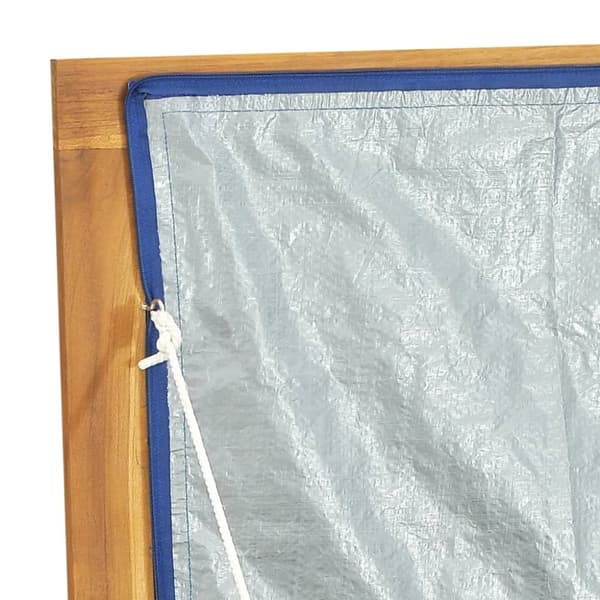 vidaXL Trädgårdslåda 200x50x55 cm massiv teak
