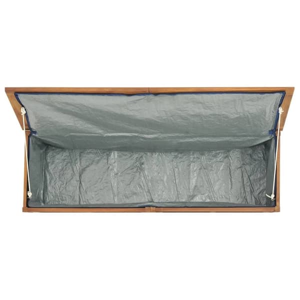 vidaXL Trädgårdslåda 150x50x55 cm massiv teak