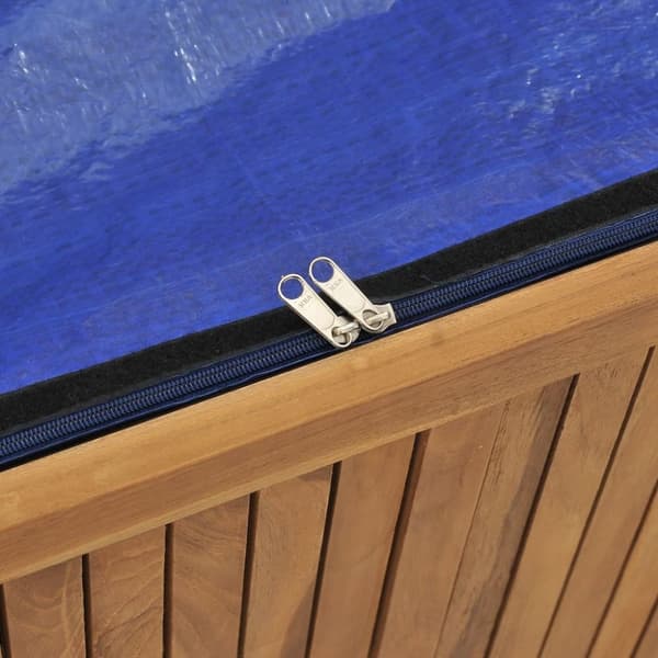 vidaXL Trädgårdslåda 150x50x55 cm massiv teak