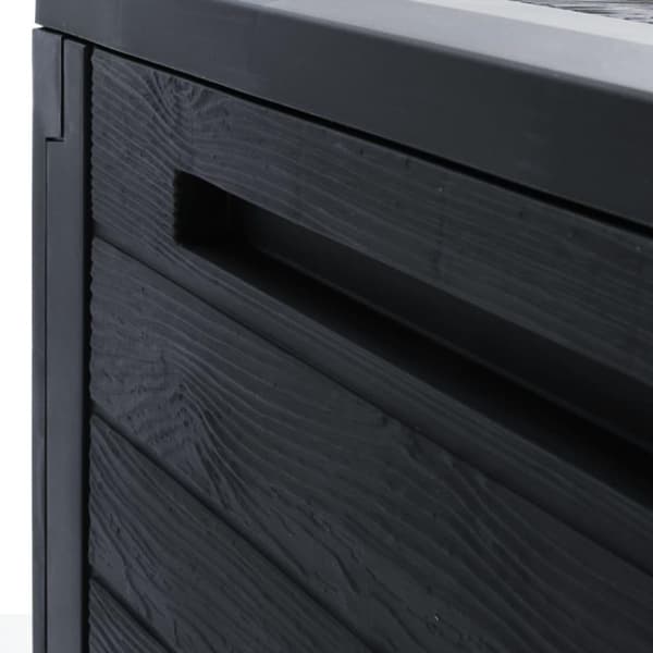 vidaXL Putekasse for hage antrasitt 58,5x46x55 cm polypropylen