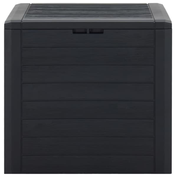 vidaXL Putekasse for hage antrasitt 58,5x46x55 cm polypropylen