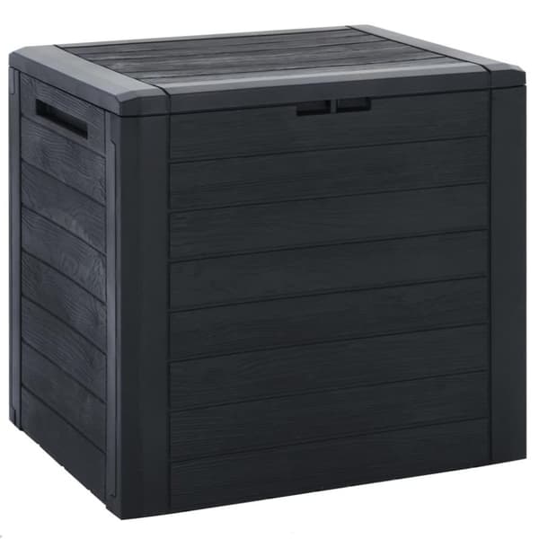 vidaXL Putekasse for hage antrasitt 58,5x46x55 cm polypropylen