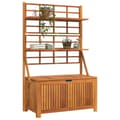 Miniatyrbilde 4 av 11: vidaXL Oppbevaringsboks med espalier 99x50x160 cm heltre akasie