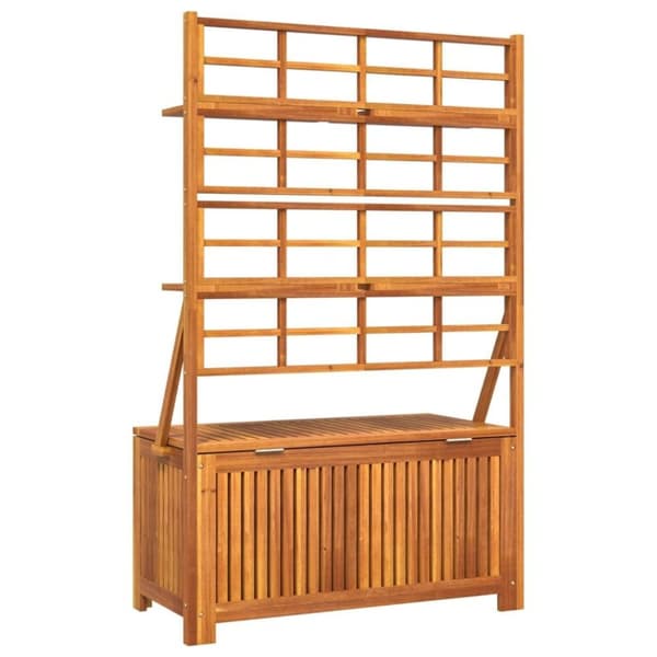 vidaXL Oppbevaringsboks med espalier 99x50x160 cm heltre akasie