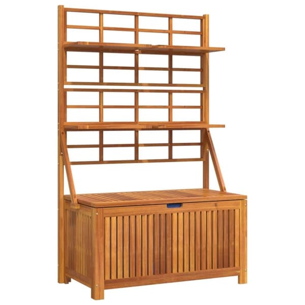 vidaXL Oppbevaringsboks med espalier 99x50x160 cm heltre akasie