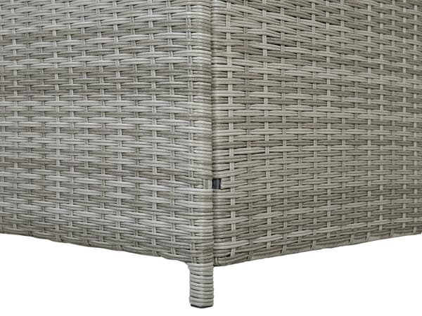 Utendørs oppbevaringsboks Grå Syntetisk rotting 158 x 63 cm Hage Terrasse Putekasse