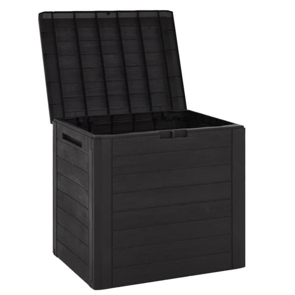 vidaXL Puutarhan varastoarkku ruskea 58,5x46x55 cm polypropeeni