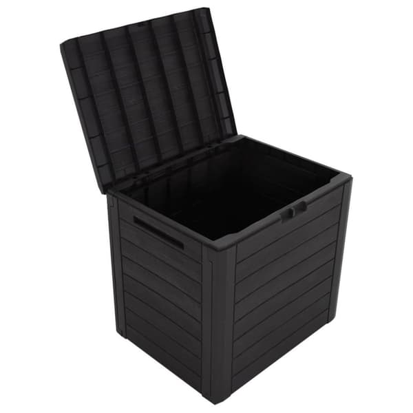 vidaXL Puutarhan varastoarkku ruskea 58,5x46x55 cm polypropeeni