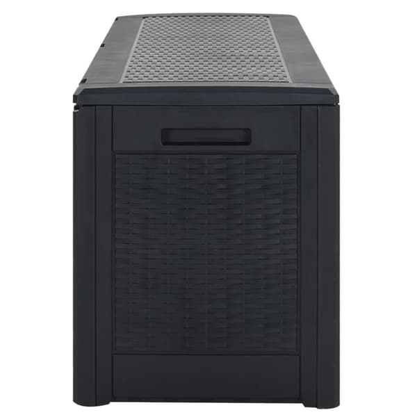 vidaXL opbevaringskasse til haven 119x48x60 cm polypropylen antracit