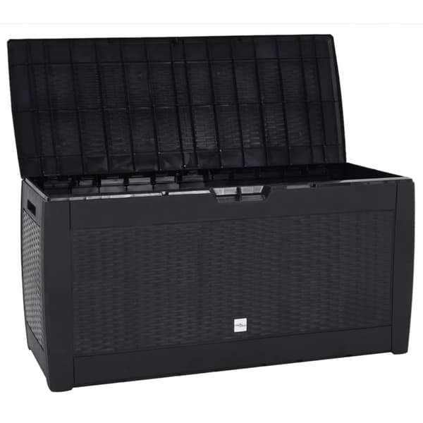 vidaXL opbevaringskasse til haven 119x48x60 cm polypropylen antracit