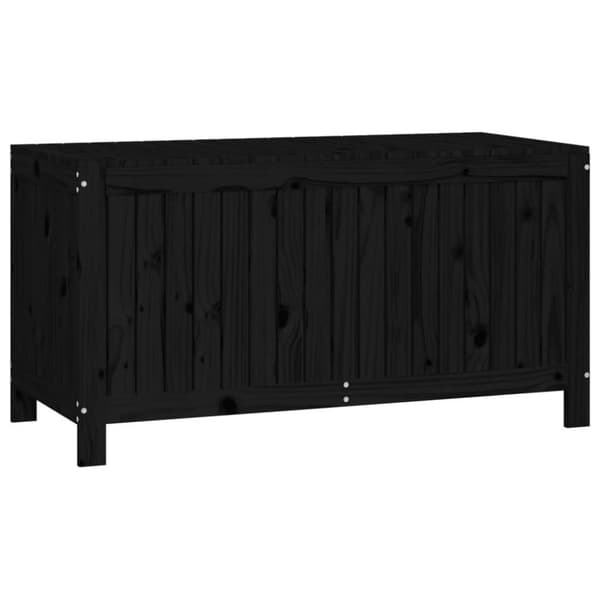 vidaXL Putekasse svart 121x55x64 cm heltre furu