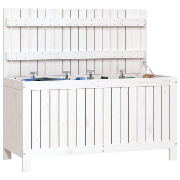 vidaXL Dynbox svart 115x49x60 cm massiv furu
