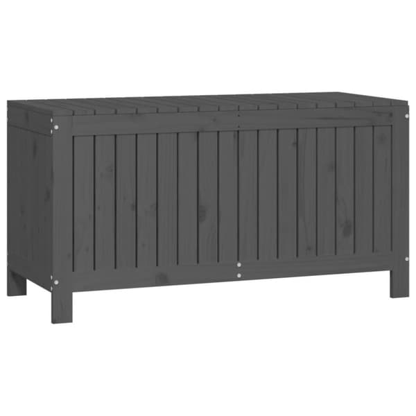 vidaXL Putekasse grå 115x49x60 cm heltre furu