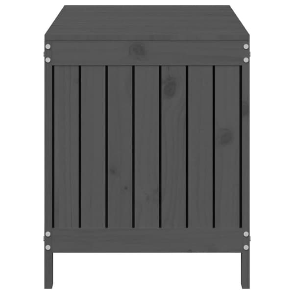 vidaXL Putekasse grå 115x49x60 cm heltre furu