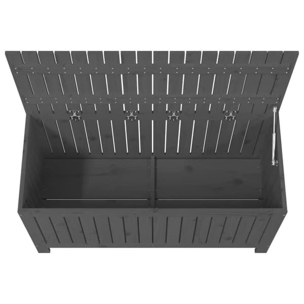 vidaXL Putekasse grå 115x49x60 cm heltre furu