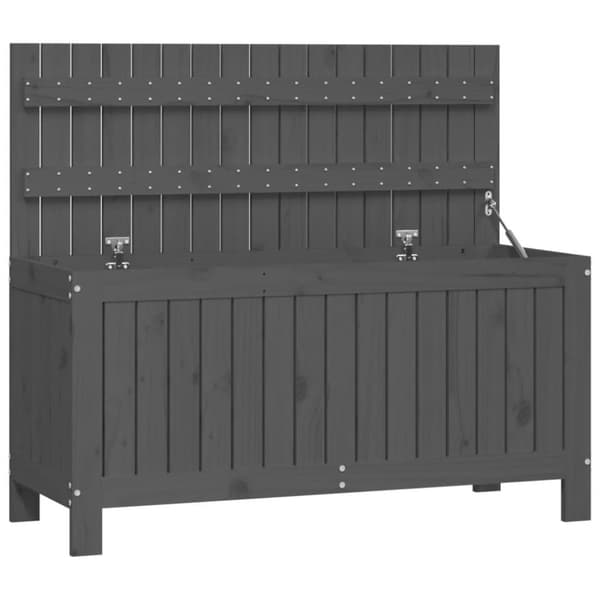 vidaXL Putekasse grå 115x49x60 cm heltre furu