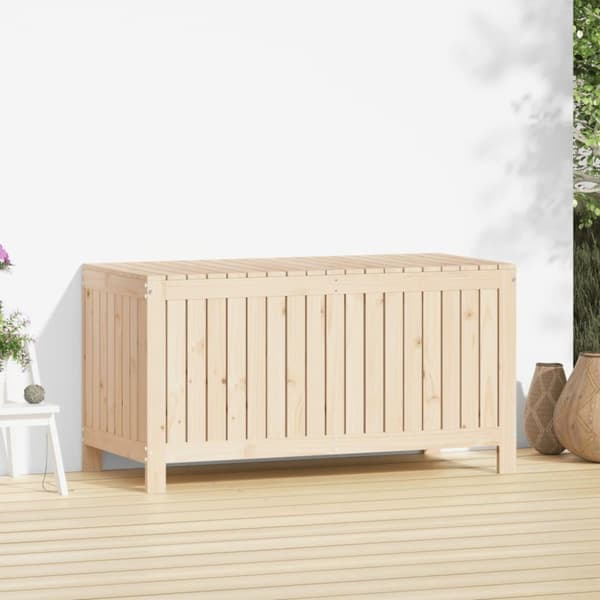 vidaXL opbevaringskasse til haven 121x55x64 cm massivt fyrretræ