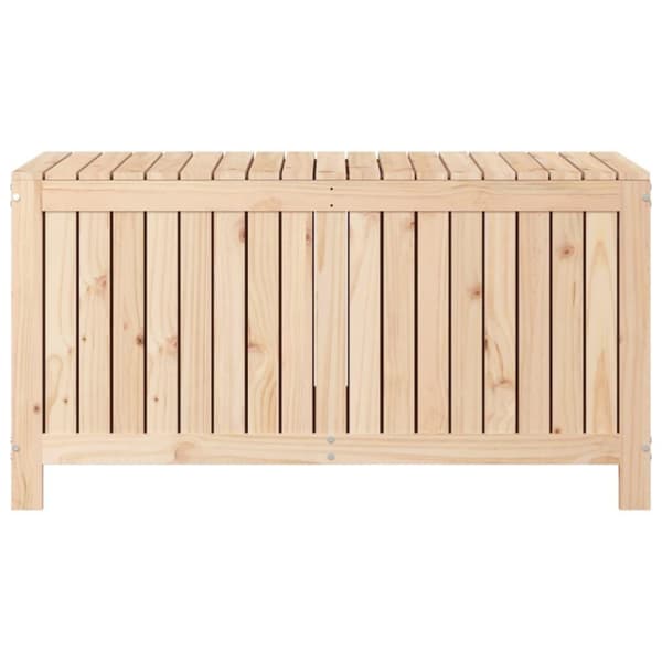 vidaXL opbevaringskasse til haven 121x55x64 cm massivt fyrretræ