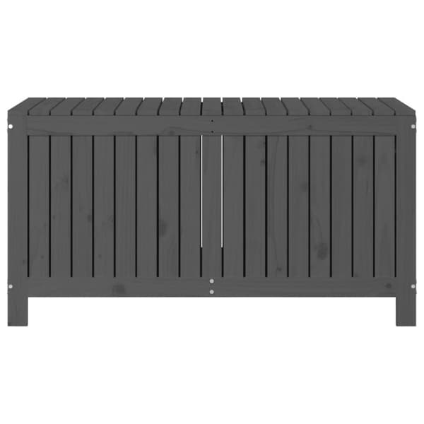 vidaXL opbevaringskasse til haven 121x55x64 cm massivt fyrretræ grå
