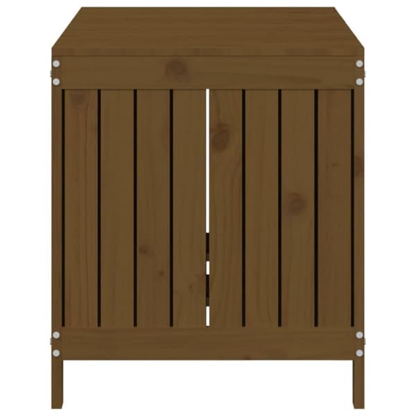 vidaXL havekasse 121x55x64 cm massivt fyrretræ gyldenbrun