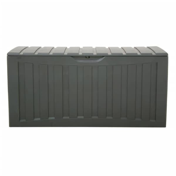 vidaXL Säilytyslaatikko musta 118x53x57 cm polypropeeni