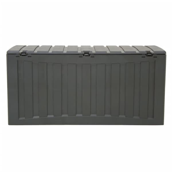 vidaXL Säilytyslaatikko musta 118x53x57 cm polypropeeni