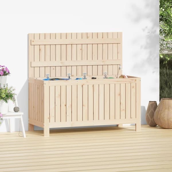 vidaXL Putekasse 115x49x60 cm heltre furu