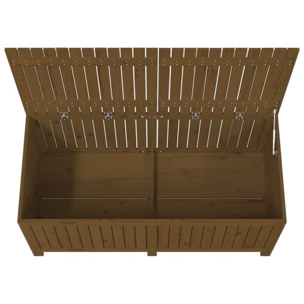 vidaXL Putekasse honningbrun 147x68x64 cm heltre furu