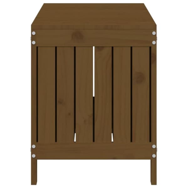vidaXL Putekasse honningbrun 108x42,5x54 cm heltre furu