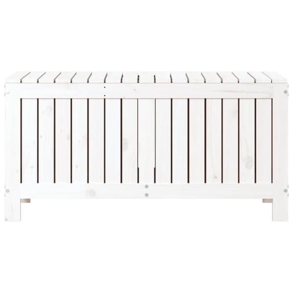 vidaXL Putekasse hvid 108x42,5x54 cm heltre furu