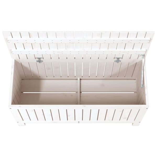 vidaXL Putekasse hvid 108x42,5x54 cm heltre furu