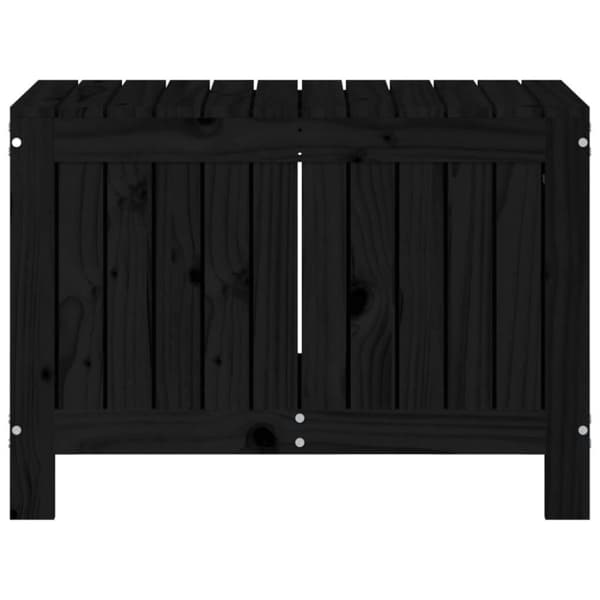 vidaXL opbevaringskasse til haven 76x42,5x54 cm massivt fyrretræ sort