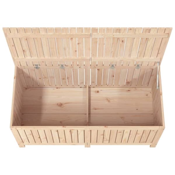 vidaXL opbevaringskasse til haven 147x68x64 cm massivt fyrretræ