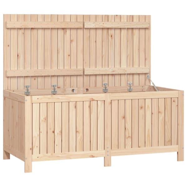 vidaXL opbevaringskasse til haven 147x68x64 cm massivt fyrretræ