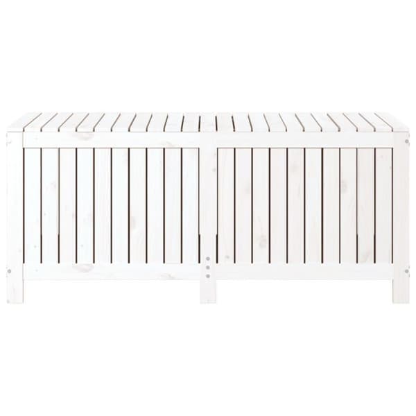 vidaXL Säilytyslaatikko valkoinen 147x68x64 cm täysi mänty