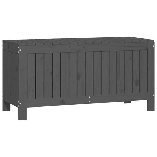vidaXL Säilytyslaatikko harmaa 108x42,5x54 cm täysi mänty