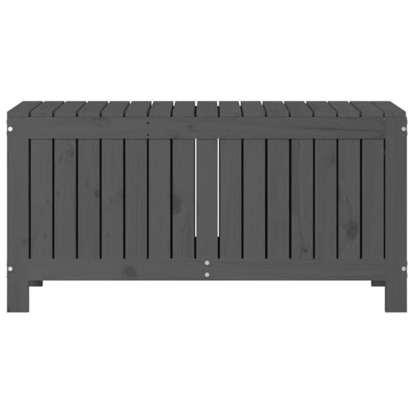 vidaXL Säilytyslaatikko harmaa 108x42,5x54 cm täysi mänty