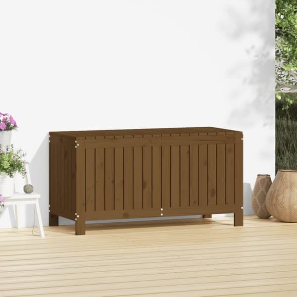vidaXL Putekasse honningbrun 115x49x60 cm heltre furu