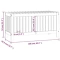Miniatyrbilde 9 av 11: vidaXL Putekasse 108x42,5x54 cm heltre furu