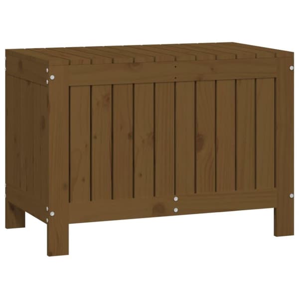 vidaXL havekasse 76x42,5x54 cm massivt fyrretræ gyldenbrun