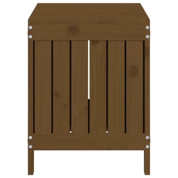 vidaXL havekasse 76x42,5x54 cm massivt fyrretræ gyldenbrun