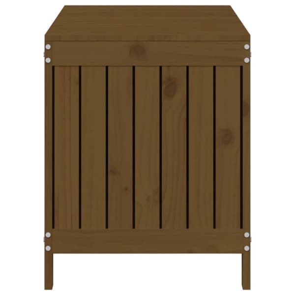 vidaXL Säilytyslaatikko hunajanruskea 115x49x60 cm täysi mänty